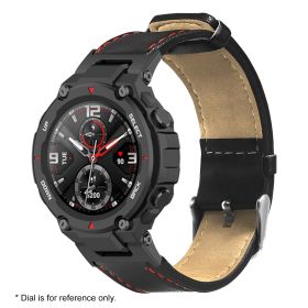 Replacement Leather Watch Strap Watch Band Compatible with Huami Amazfit T-Rex/T-Rex Pro Replacement Wrist Strap