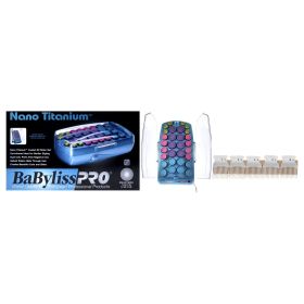Nano Titanium Coated 30 Roller Set - BABNTHS40 by BaBylissPRO for Unisex - 46 Pc 8 Jumbo Rollers, 8 Large Rollers, 8 Medium Rollers, 6 Small Roll