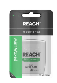 Listerine Waxed Dental Floss, Mint Flavor, 55 Yards