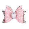 Easter Bunny Hair Bow Clips Easter Rabbit Hair Clips Glitter Leather Bow Hair