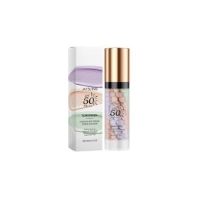 Tri-color Protective Barrier Cream Concealer Barrier Cream Skin Care Moisturizing Covering (Option: Default)