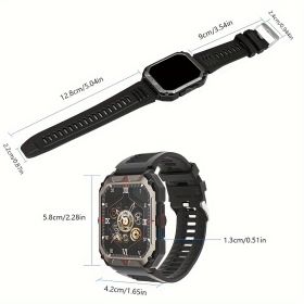 Men S Smart Watch Answer,make Calls, Wireless Calling Sports Smartwatch Fitness Tracker, With Multiple Sport Modes, Step Counter, Alarm, Compatib (Option: 01)