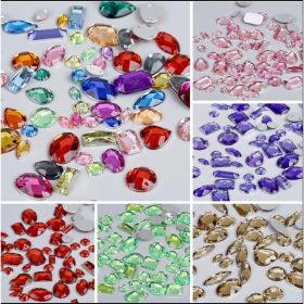 Crystal Clothing Accessories, Crystal Rhinestone Claws, Colorful Mixed And Matched Styles, Clothing Dresses, Glass Rhinestones (Option: Default)