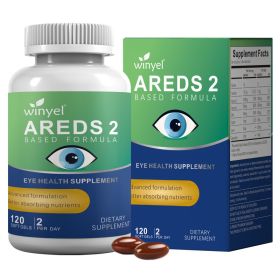 AREDS 2 Eye Vitamin And Mineral Supplement 120 Softgels With Lutein Vitamin C Zeaxanthin Zinc And Vitamin E For Healthy Vision Healthcare Fitness (Option: 01)