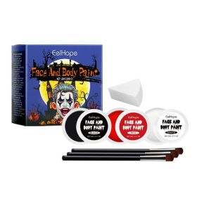 Halloween Palette Set Full Cover Painted Foundation Makeup Joker Multicolor Palette (Option: Default)