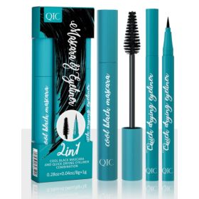 QIC Green Box 2in1 Eyeliner + Mascara Set-Green (Option: Default)