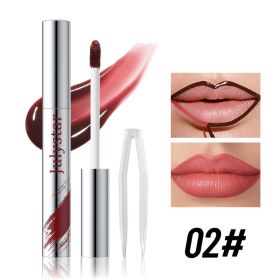 Long Lasting Peel Off Lip Liner, Matte Liquid Lip Stain Pencil, Waterproof And Smudge Proof Lip Plumper, Easy To Apply Lip Tattoo Makeup For Wome (Option: 02)