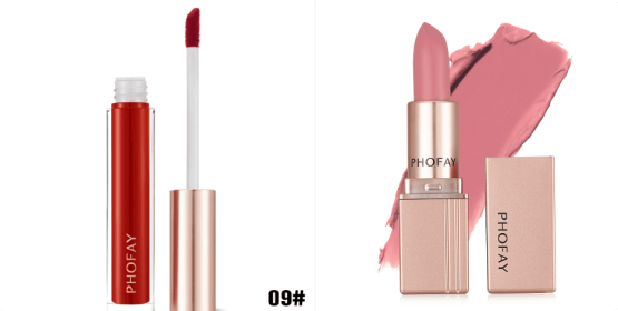 PHOFAY Non-Sticky Lip Gloss (Option: 09set)