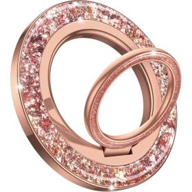 Lamicall Glitter Magnetic Phone Ring For MagSafe, Super Magnet Grip Holder (Option: Rose gold)