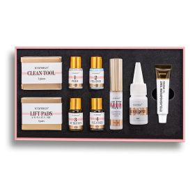 ICONSIGN Lash Lift EyeLash Eyebrow Dye Tint Kit Lashes Perm Set Brow Lamination Makeup Tools (Option: Brown)