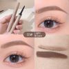 4 Kleuren Geverfd Wenkbrauw Crème Waterproof Langdurige Stereotiepe Grijs Bruin Wenkbrauw Poeder 2 In 1 Wenkbrauw Potlood Make-Up Cosmetica