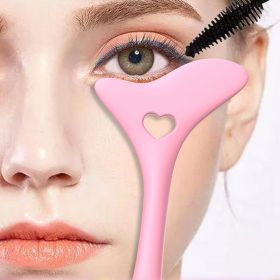 1pcs Silicone Eyeliner Makeup Stencils Multifunctional Drawing Lipstick Wearing Aid Face Cream Mask Applicator Beauty Tool (Color: pink)