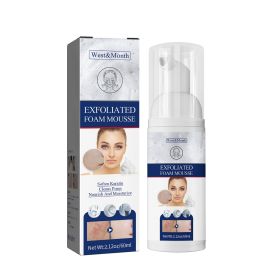 West&Month Exfoliating Mousse, Cleanser Skin Pore Control Oil Gently Cleanses Exfoliating Dead Blackheads (Option: 60ml-80g-5.31*1.5*1.5inch)