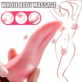 Tongue Clit Licking Vibrator-G-Spot Sucking Oral Massager Sex-Toys For Women Share (Option: MaleandFemale)