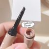 4 Kleuren Geverfd Wenkbrauw Crème Waterproof Langdurige Stereotiepe Grijs Bruin Wenkbrauw Poeder 2 In 1 Wenkbrauw Potlood Make-Up Cosmetica