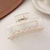 Ladies Elegant Grip Acrylic Shark Grip French Hair Grip