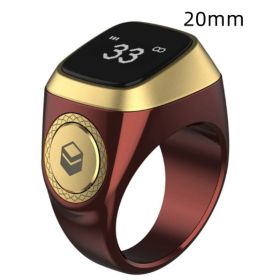 World's First Muslim Smart Ring With Tasbih Beads Function (Option: 20mm Red-USB)